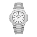 Integrated Classic 40 – White Dial | Steel Bracelet & Horizontal Texture