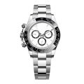 Racing Chronograph 40 – White Dial | Stainless Steel Case & Black Ceramic Tachymeter Bezel