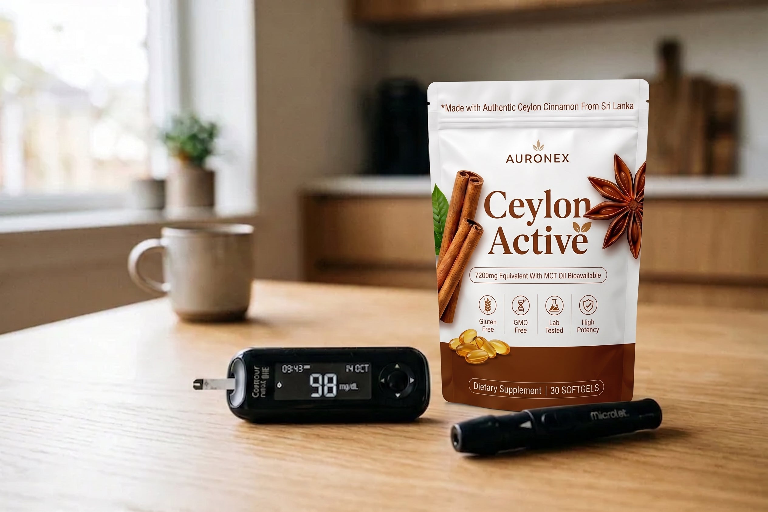 Ceylon Active 7200mg Equivalent with MCT Oil