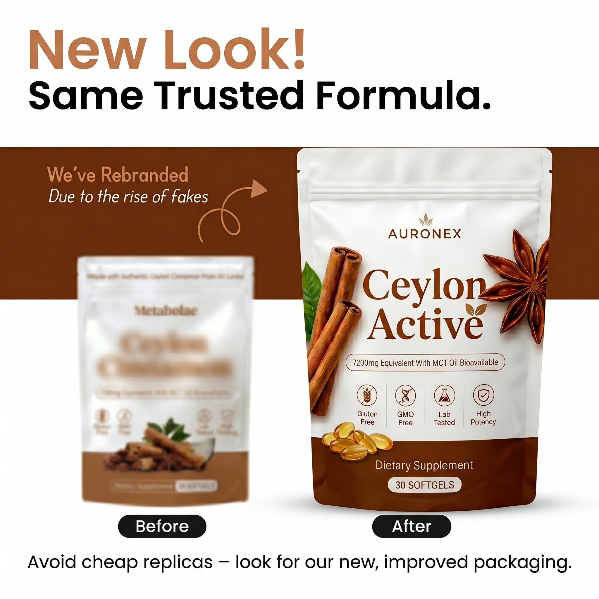 Ceylon Active 7200mg Equivalent with MCT Oil